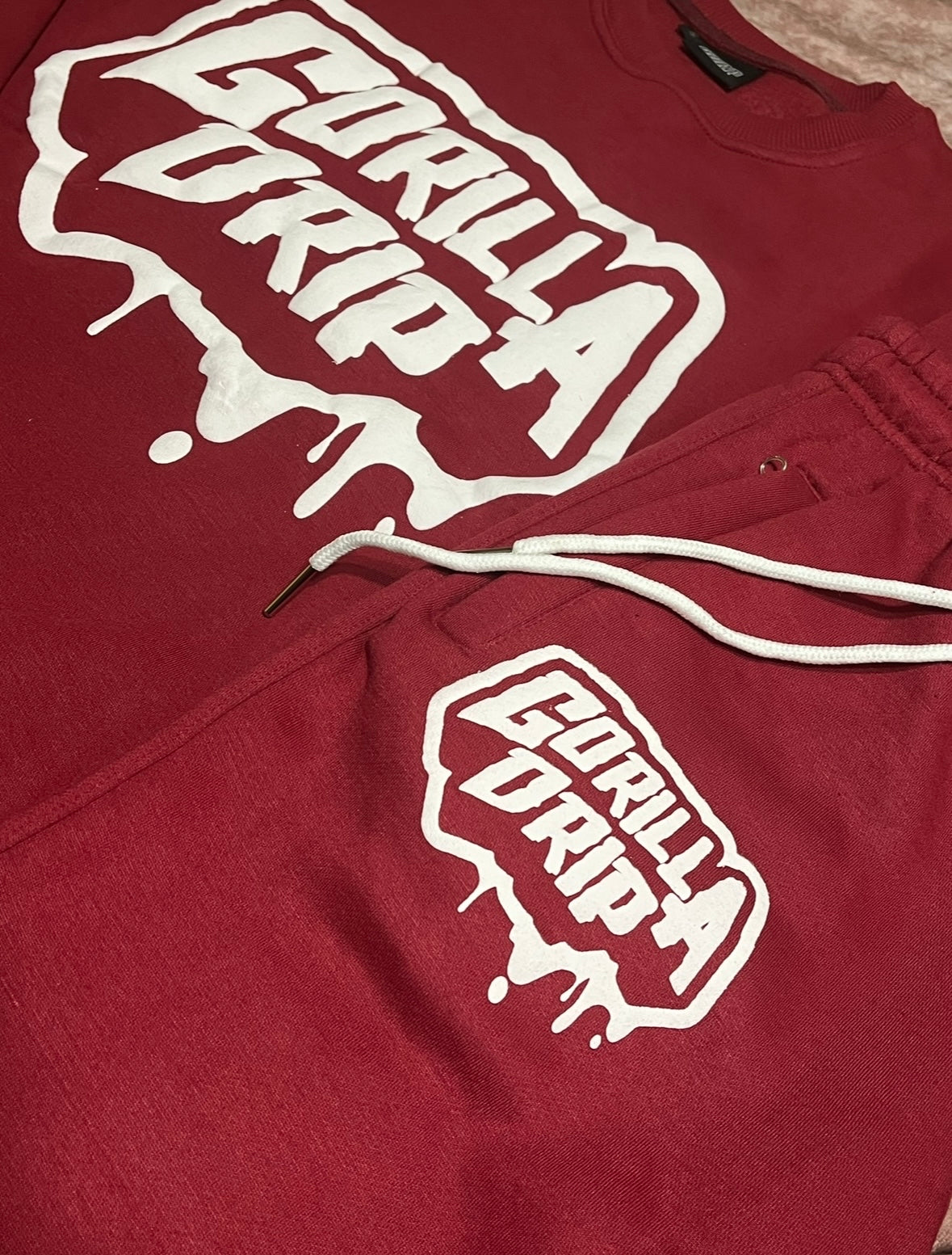 Burgundy Gorilla Drip set