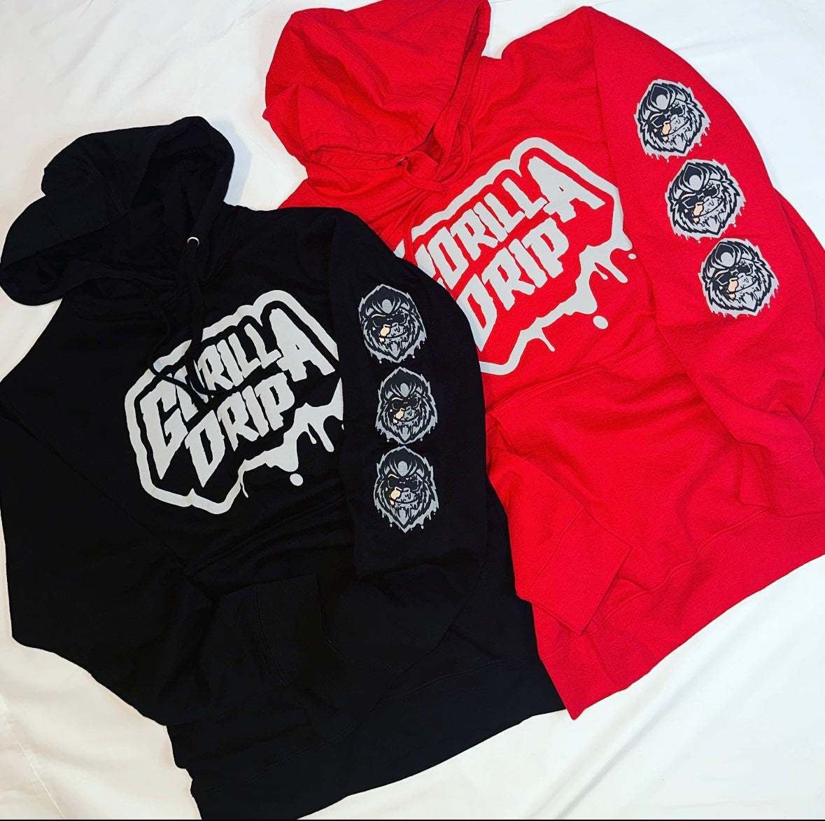 Red and Grey hoodie