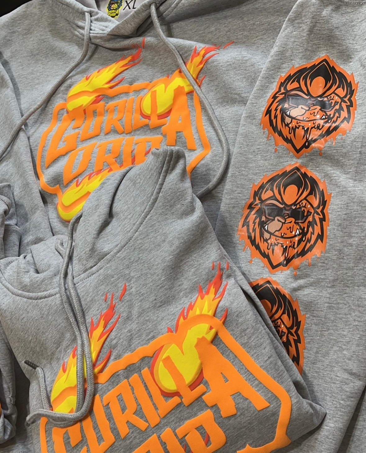 Grey Gorilla Drip hoodie