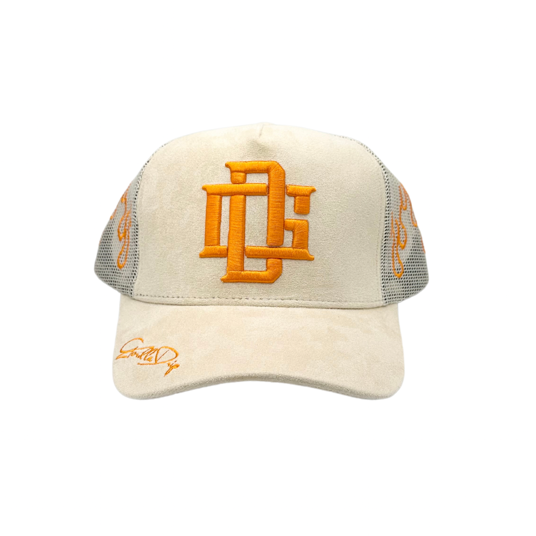 Tan Suede Trucker Hat