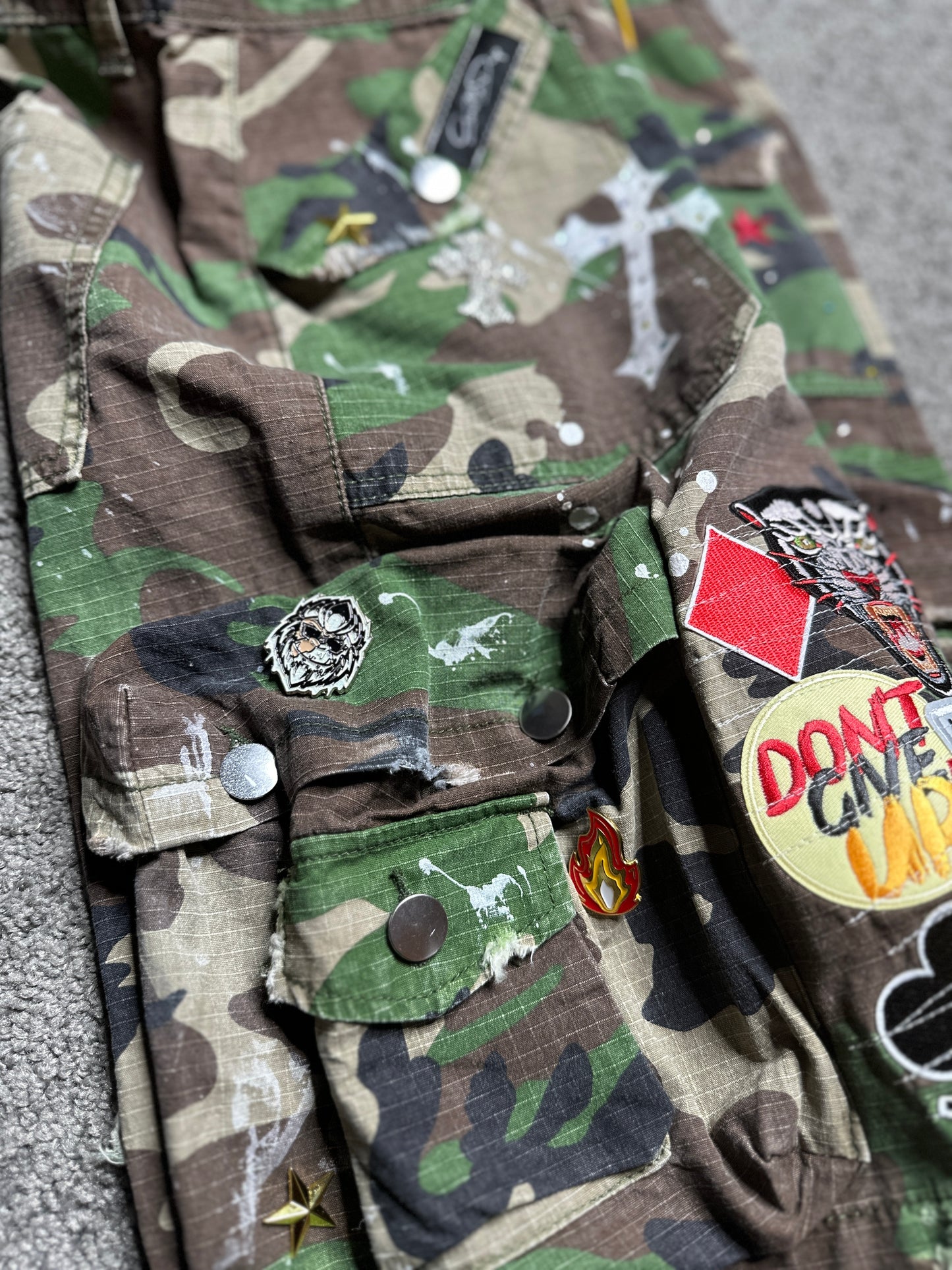 Custom camo shorts
