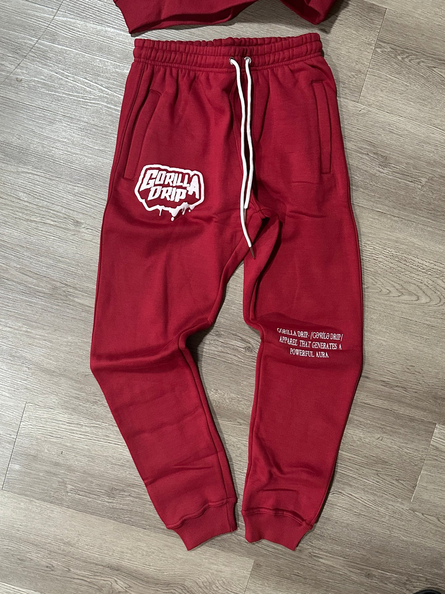Burgundy Gorilla Drip set