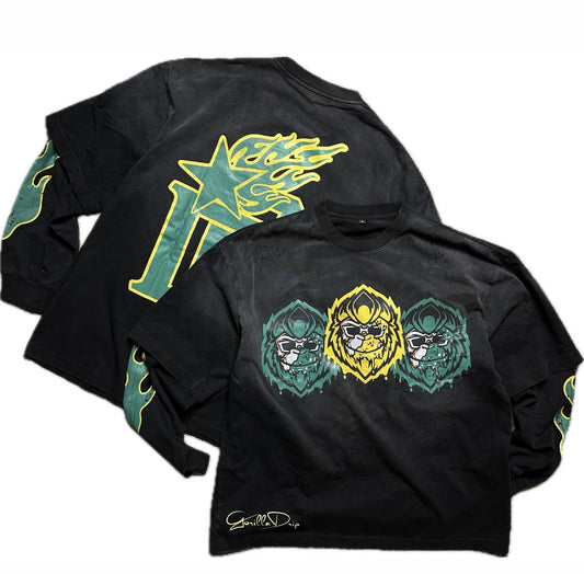 GD Logo Long Sleeve Tee (Green/Yellow