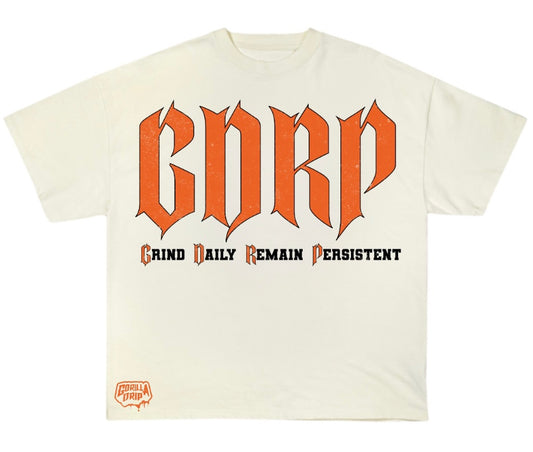 Gorilla Drip "GDRP" apricot/orange vintage acid wash T-shirt