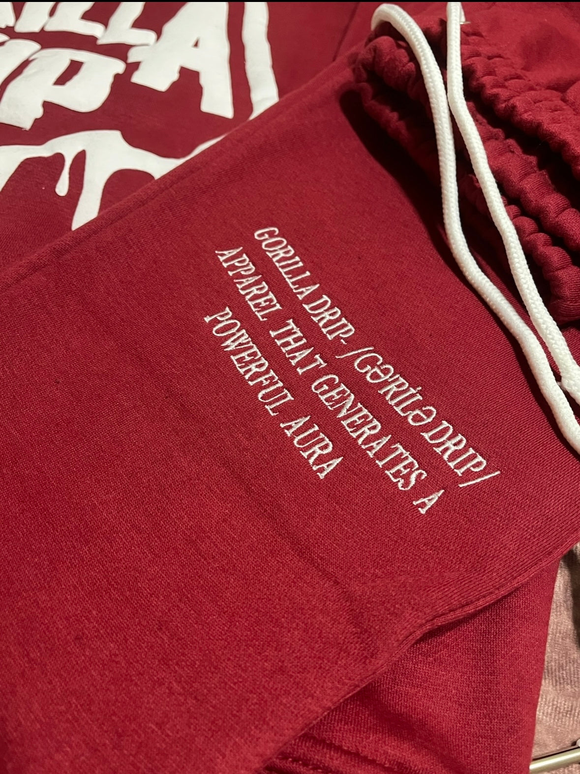 Burgundy Gorilla Drip set