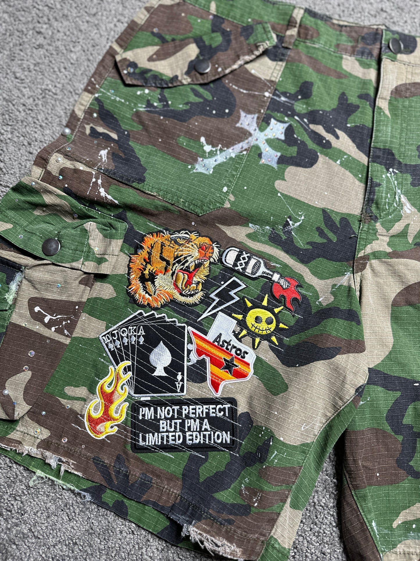 Custom camo shorts