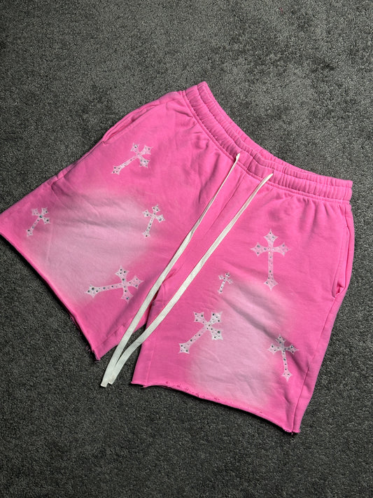 Pink cross shorts