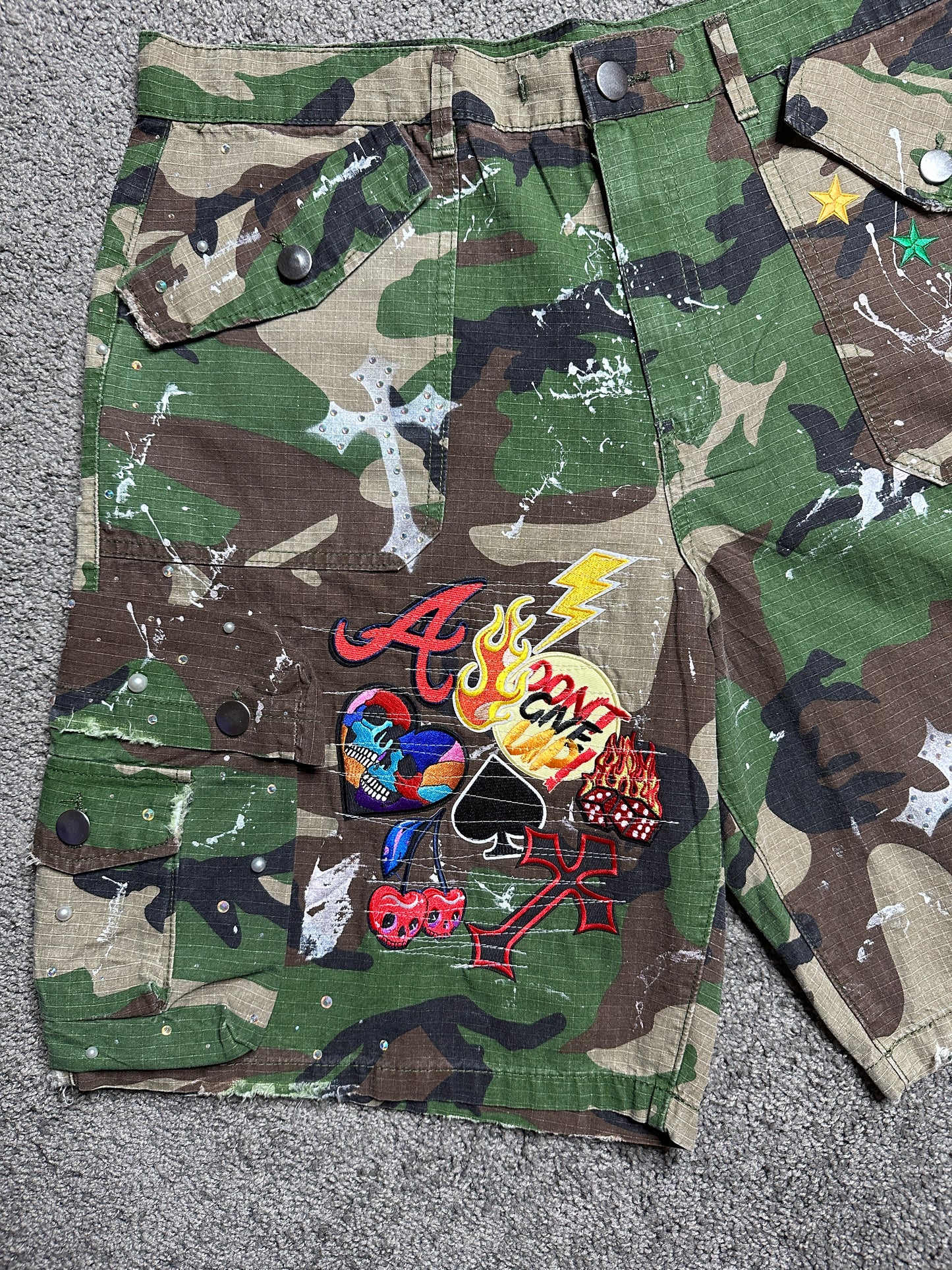 Custom camo shorts