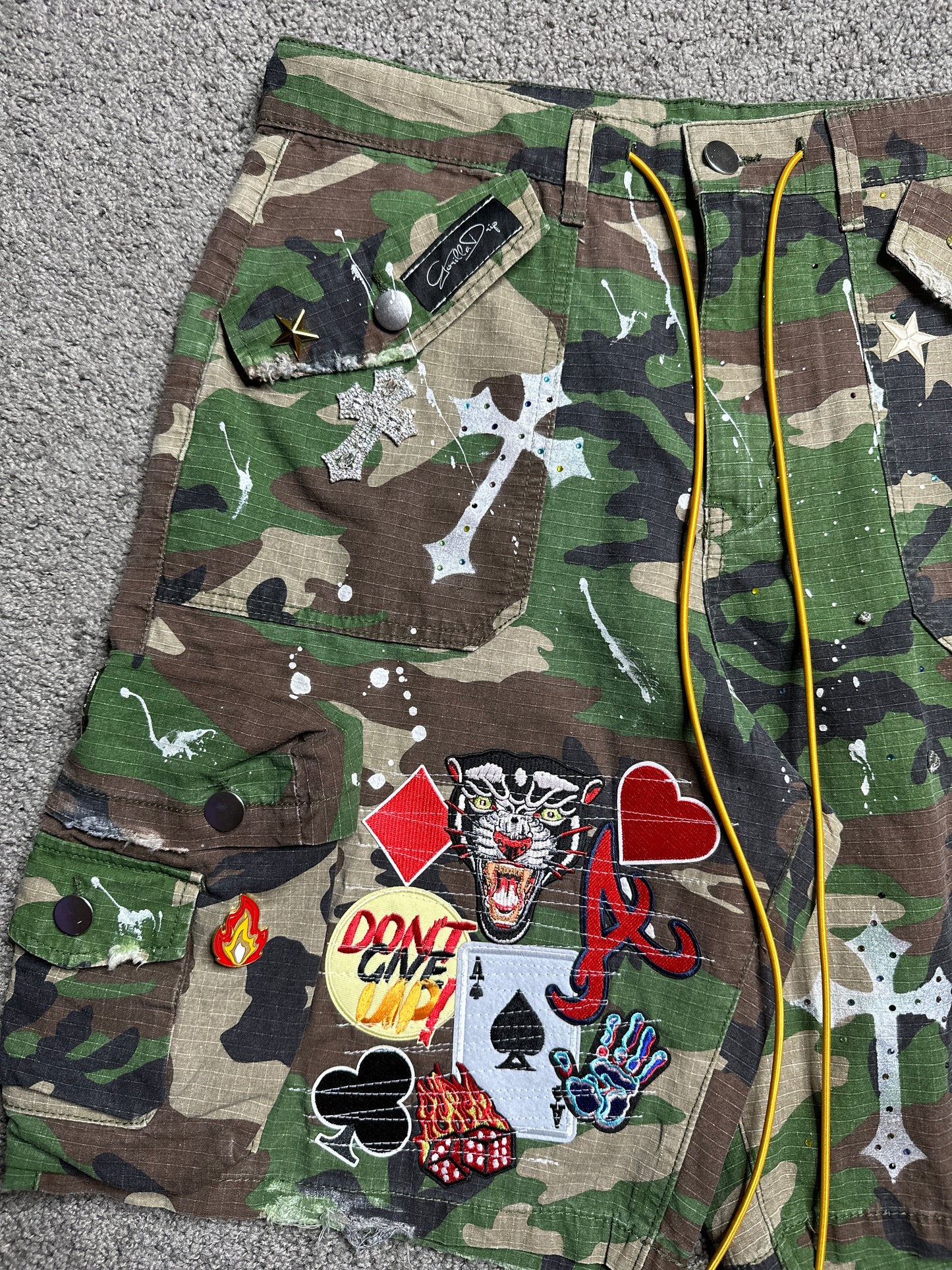 Custom camo shorts