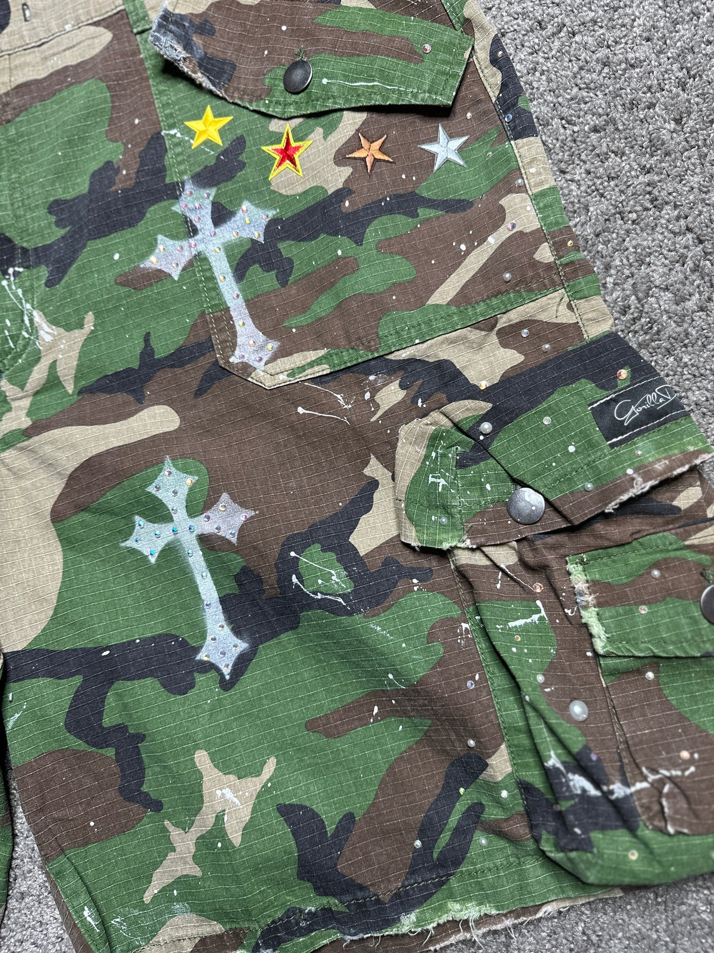 Custom camo shorts