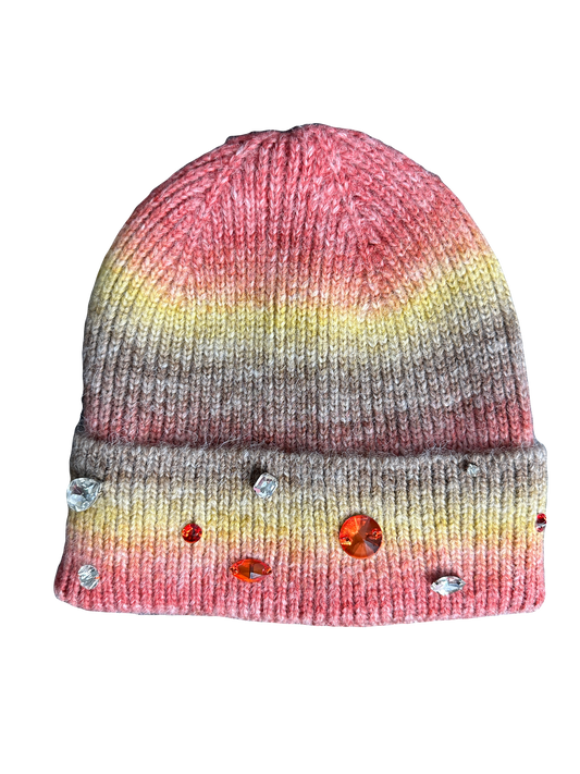 Marble Orange Gorilla Drip Beanie