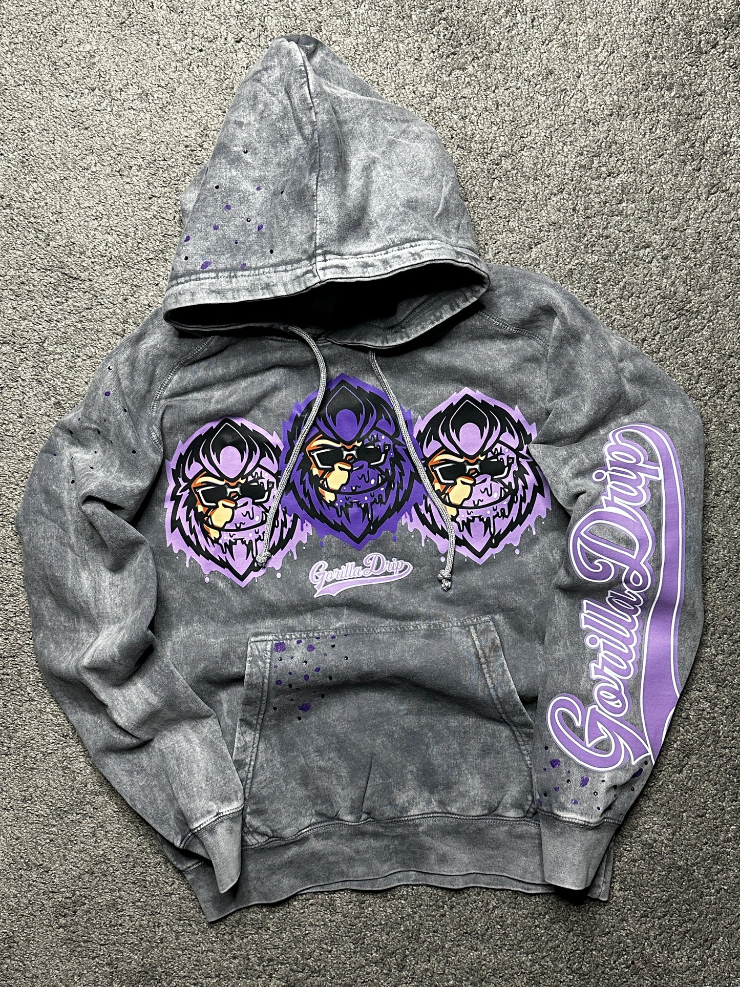 Purple Reign Vintage Lightweight Hoodie