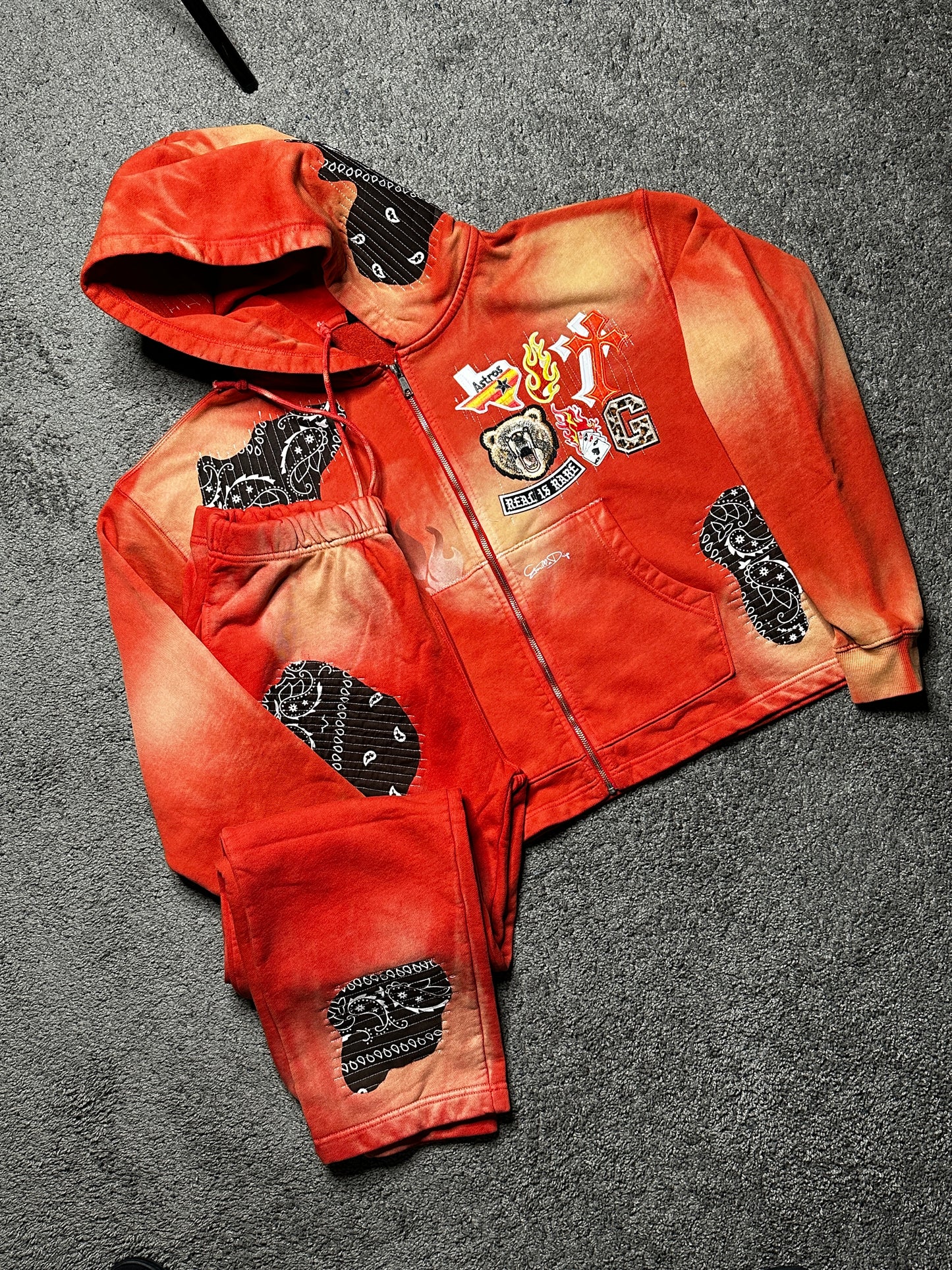 1 of 1 Horizon Flame hoodie set