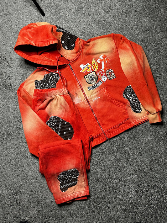 1 of 1 Horizon Flame hoodie set
