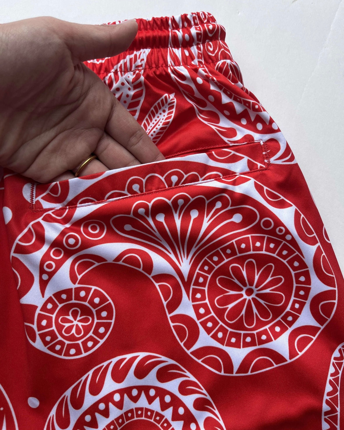 Red Gorilla Drip Logo shorts